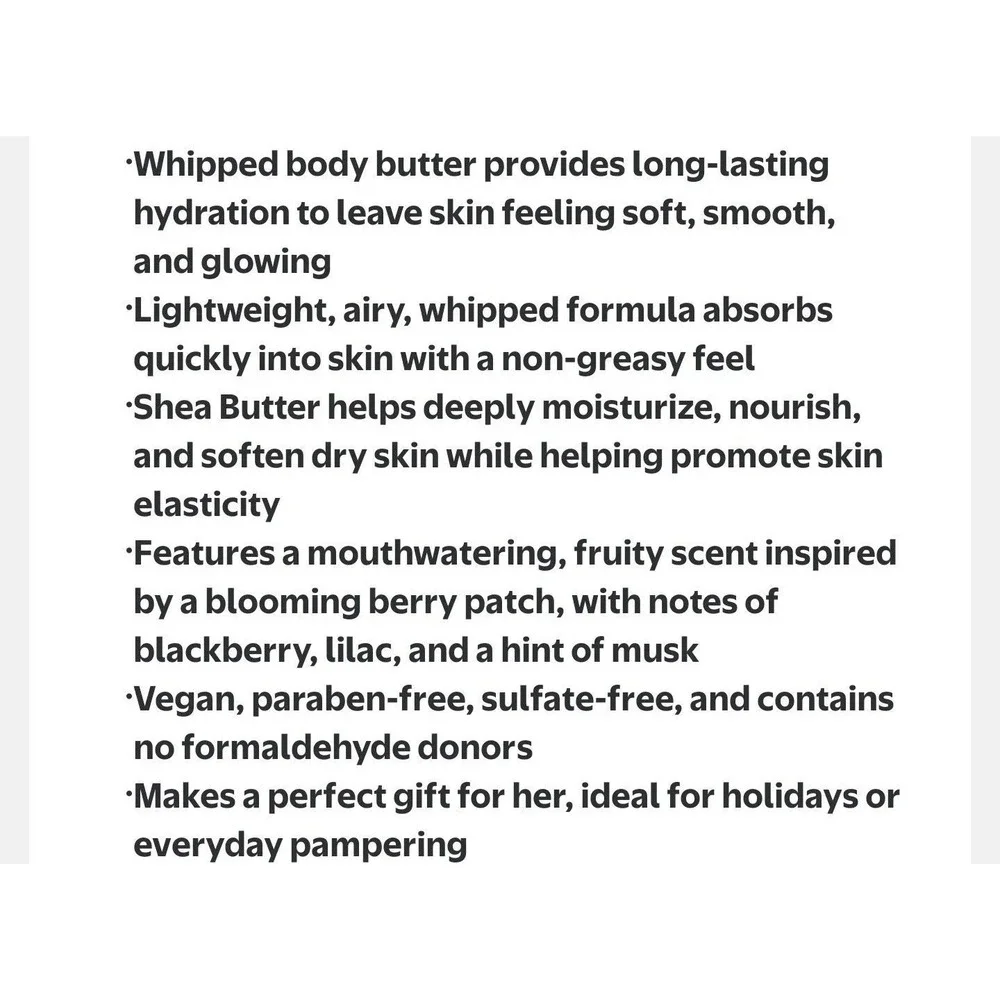 Tree Hut MEYOW Whipped Shea Body Butter 8.4 oz Hydrating Blackberry Lilac Musk